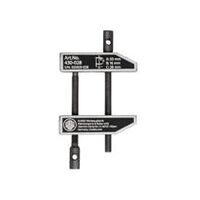 Parallel-serre-joint avec double guidage de broche, capacité de serrage jusqu'à 28 mm, 16 mm profondeur de serrage