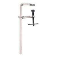 Schwere Ganzstahl-Schlosserzwinge mit Knebelgriff, max. 250 mm Spannweite, 120 mm Ausladung