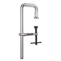 Schwere U-Zwinge mit Knebelgriff, max. 300 mm Spannweite, 140 mm Ausladung