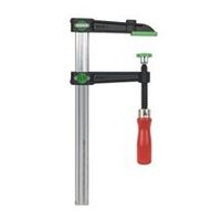 Temperguss-Schraubzwinge VIRIDIS mit Holzgriff, max. 100 mm Spannweite, 50 mm Ausladung