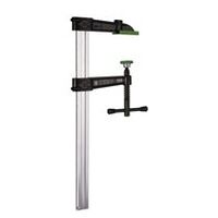 Nagy teherbírású, temperöntvény VIRIDIS csavarhúzó acél billenőkarral, max. 500 mm fesztávolság, 120 mm torokmélység