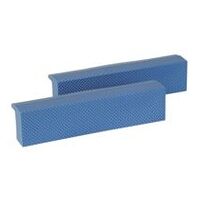 Mâchoires d'étau avec bandes magnétiques, plastique, bleu 140 mm