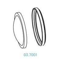 Lentille, bague d'étanchéité