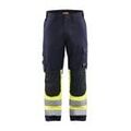 Pantaloni multinorma intrinseci, blu marino / giallo, Taglia: 23