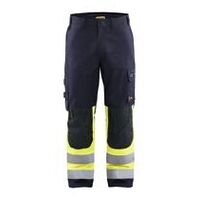 Inherent multi-standard work trousers navy blue / yellow