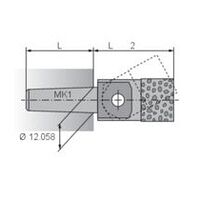Tyrolit Halter 40x40xMK1 für Diamantabrichtplatten