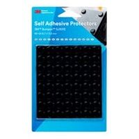 3M™ Bumpon™ SJ5012BL Apărători elastici mini-pachet, negru, 56 bucăți, 12,7 x 3,5 mm, cauciuc natural adeziv R-30