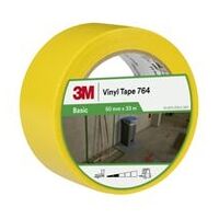3M™ General Purpose Vinyl Tape 764, Yellow, 50 mm x 33 m, 0.13 mm, Individually Wrapped Conveniently Packaged