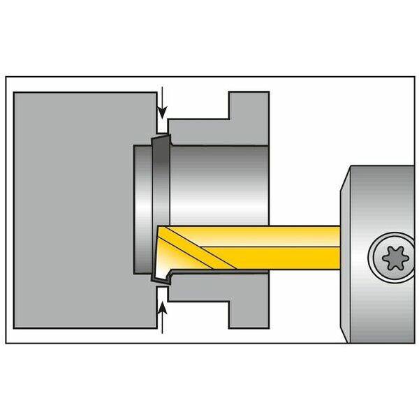 Boring insert, internal, right-hand L<SUB>1</SUB> = 30 5,2/1 mm GARANT
