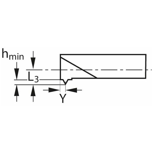 Thread turning insert, internal, full profile 60° right-hand L<SUB>1</SUB> = 16 3,4/0,5 mm GARANT