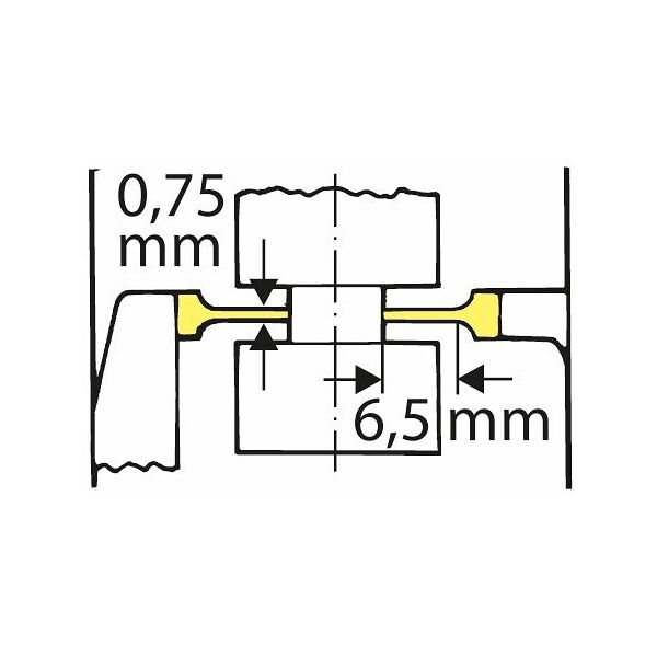 Digital external micrometer for groove measurement