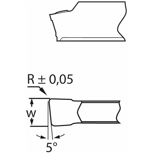 Parting-off / grooving insert  HB7020