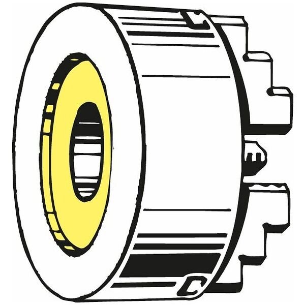 Mandrino autocentrante a 4 griffe con attacco cilindrico Attacco cilindrico DIN 702-4