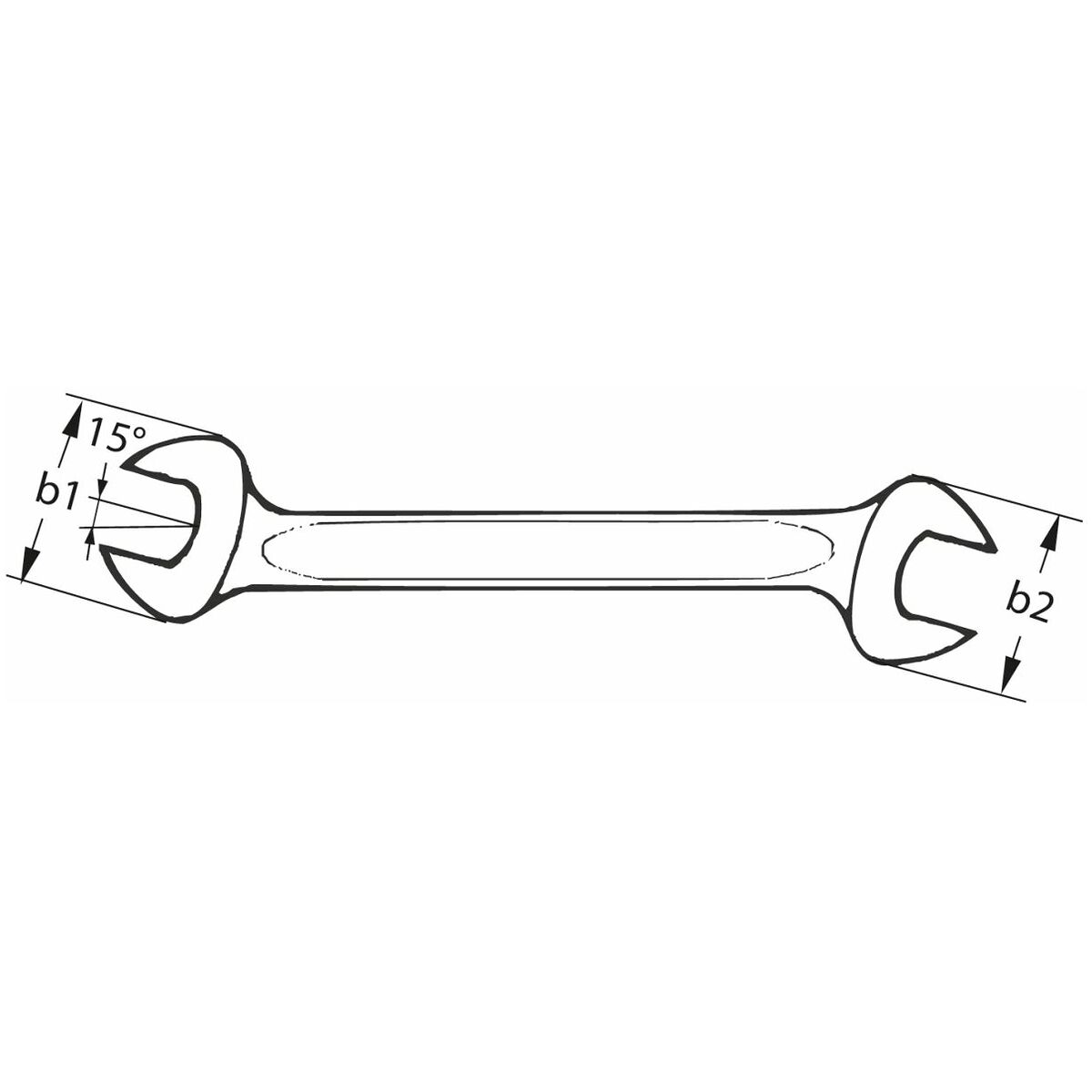 Dwustronny klucz płaski  13X14 mm