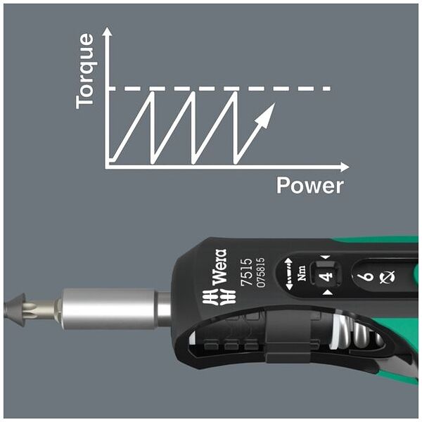 7515 Giravite dinamometrico Kraftform Safe-Torque Speed, 2-6 Nm, 1/4″ x 2,0 Nm x 3,0 Nm x 4,0 Nm x 5,0 Nm x 6,0 Nm x 147.5 mm