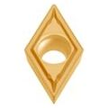 Plaquette de tournage DC.T 070204, pour semi-finition