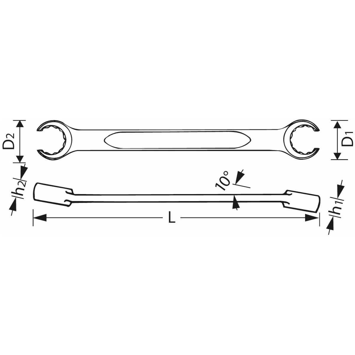 Ring Spanner Double Ended Gedore 2 16 x 17 - Ring Spanners | Gatsby Metals