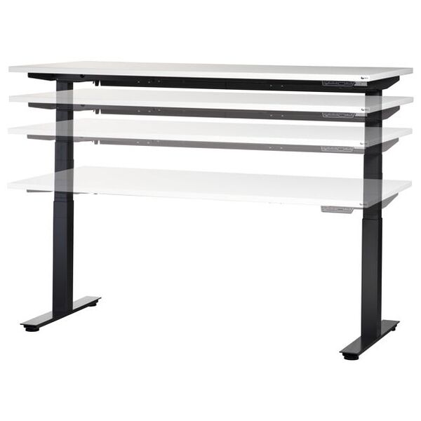 Elektrisch höhenverstellbarer Bürotisch, Breite: 1600mm