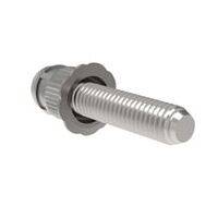 e-FAST Vis à sertir en aveugle acier moleté tête ronde plate M6 x 9,9 x 10,5, 100 pièces