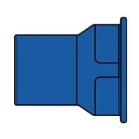 Blind rivet nuts, steel, semi-square, flat round head M 5 x 7 x 12, 500 pieces