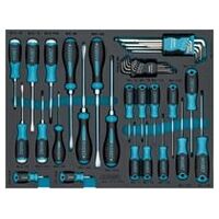 Schlitz Profil, Kreuzschlitz Profil PH, Innen TORX® Profil, Innen Sechskant ProfilSchraubendreher Satz 39-teilig ∙ 1,5 – 10 ∙ PH1 – PH3 ∙ T6 – T40