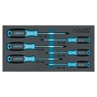 Inside TORX® profileScrewdriver set ∙ TORX® 6-pieces ∙ T10 ∙ T15 ∙ T20 ∙ T25 ∙ T27 ∙ T30