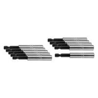 10 pcs. shank with magnet / snap ring, Hexagon shank: 6,3