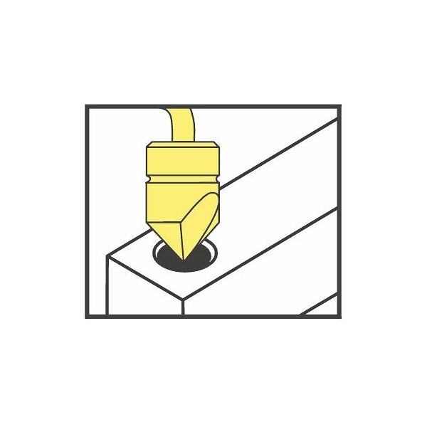 Deburrer set in fold-away handle