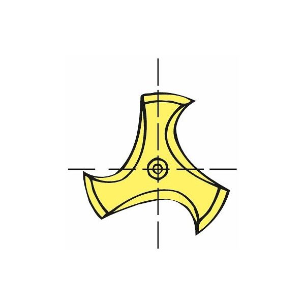 Vernier caliper, 3-point 60° Vee angle 4-40 mm HOLEX