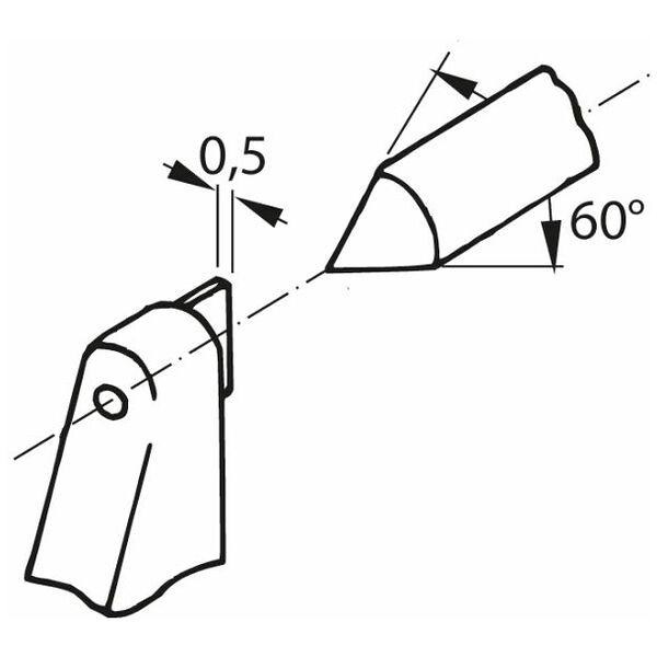 Digital external micrometer with measuring tip 0-20 mm