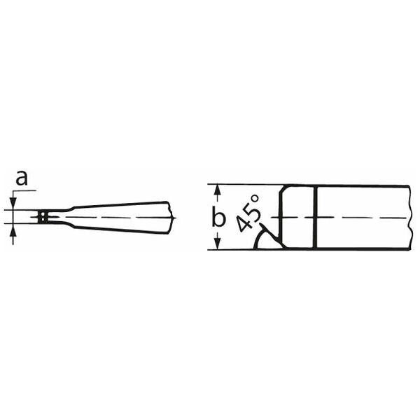 Şurubelniţă lată, cu mâner SwissGrip din 2 componente