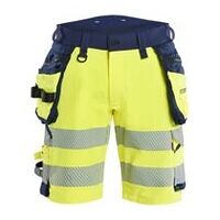 Pantaloni scurți High Vis Elasticitate în 4 direcții High Vis Galben/Navy Blue C44