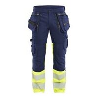 High Vis Hose Stretch Marineblau/ High Vis Gelb C90