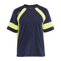 Póló jól láthatósági tengerészkék/sárga 4XL