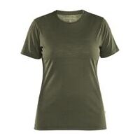 MERINO T-SHIRT FÜR DAMEN Waldgrün L
