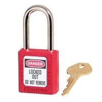 Zenex™ Thermoplastic Safety Padlock, 1-1/2in (38mm) Wide with 1-1/2in (38mm) Tall Shackle