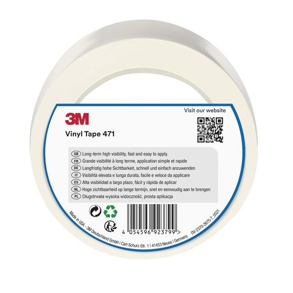 PVC-Klebeband weich, Farbe: WHITE