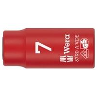 8790 A VDE Zyklop Socket, insulated, with 1/4″ drive, 7 x 41 mm