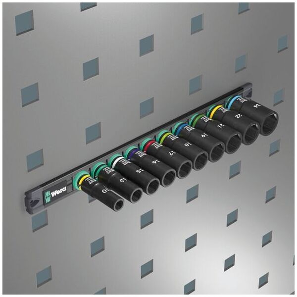 9660 Magnetic rail B Impaktor Deep 1 socket set, 3/8″ drive, 10 pieces