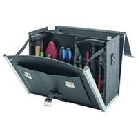 Pochette en cuir 18 - L2, assortiment complet 18 - Toit ORTIENT D’OUTILLAGE 18 TITRE L.190mm l.450mm H.340mm intérieur 30pcs