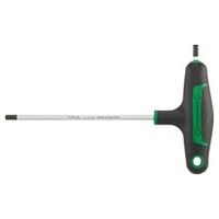 Skruetrækker m. krydshåndtag sekskantet drev 4 mm L.150mm