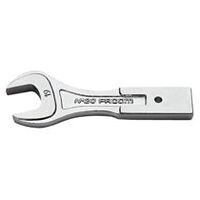 Open ended fork bit, attachment 20 x 7 mm, opening 19 mm