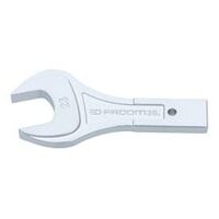 Open ended fork bit, attachment 20 x 7 mm, opening 23 mm