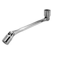 Hinged socket wrench, 14 x 15 mm