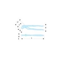 Clește reglabil cromat 412 mm