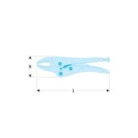 Clește de prindere cu fălci scurte