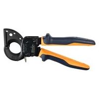 Cable cutter with compound action