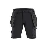 Handwerker Shorts 4-Wege-Stretch Schwarz C44