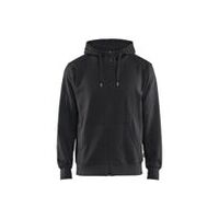 Mikina s kapucí na zip černá 4XL