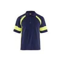 póló jól láthatósági tengerészkék/ jól láthatósági sárga 4XL